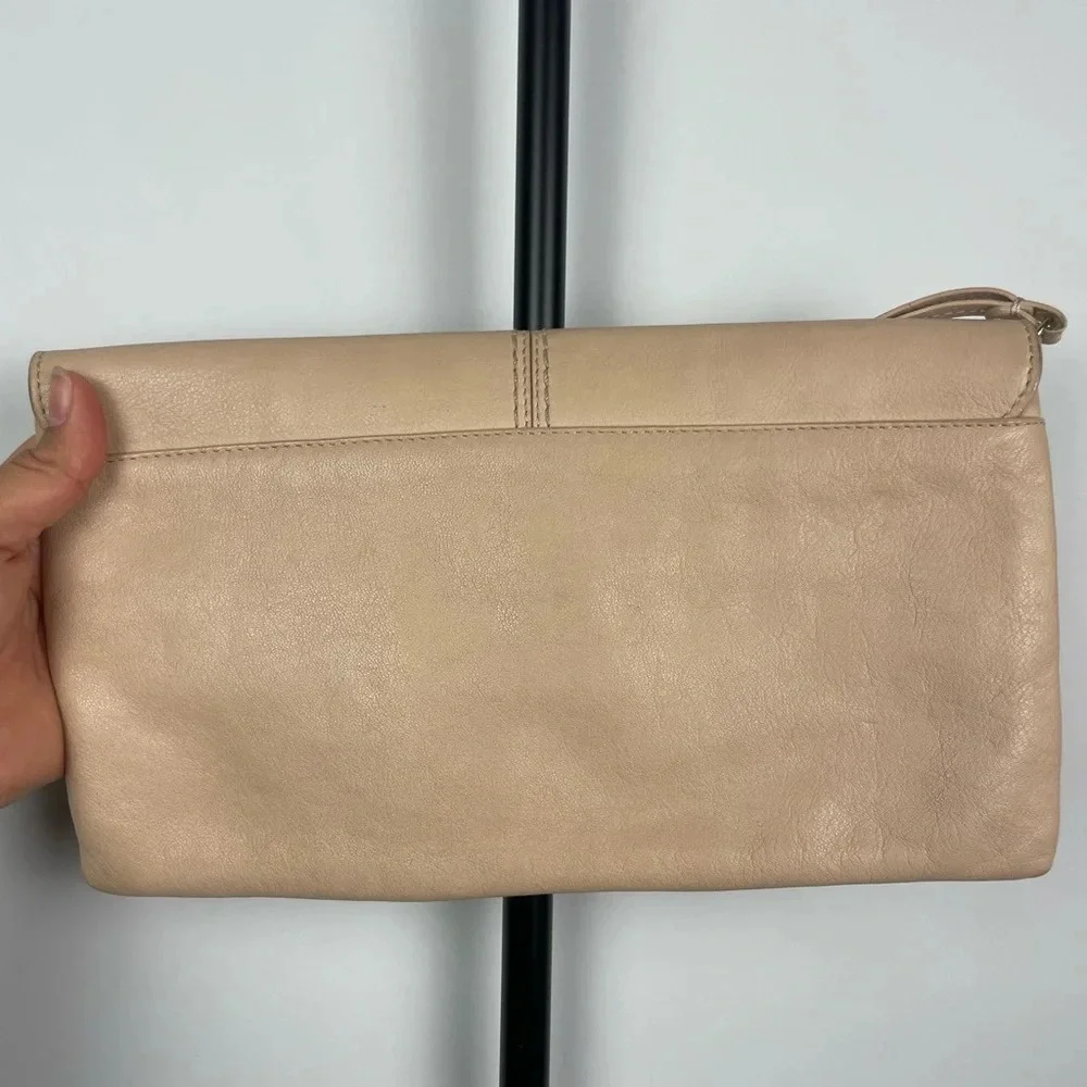 & Other‎ Stories Soft Pink Leather Rectangular Clutch Purse